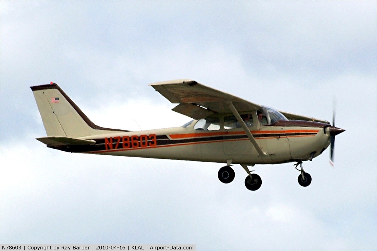 N78603, 1968 Cessna 172K Skyhawk C/N 17257682, Cessna 172K Skyhawk [172-57682] Lakeland-Linder~N 16/04/2010