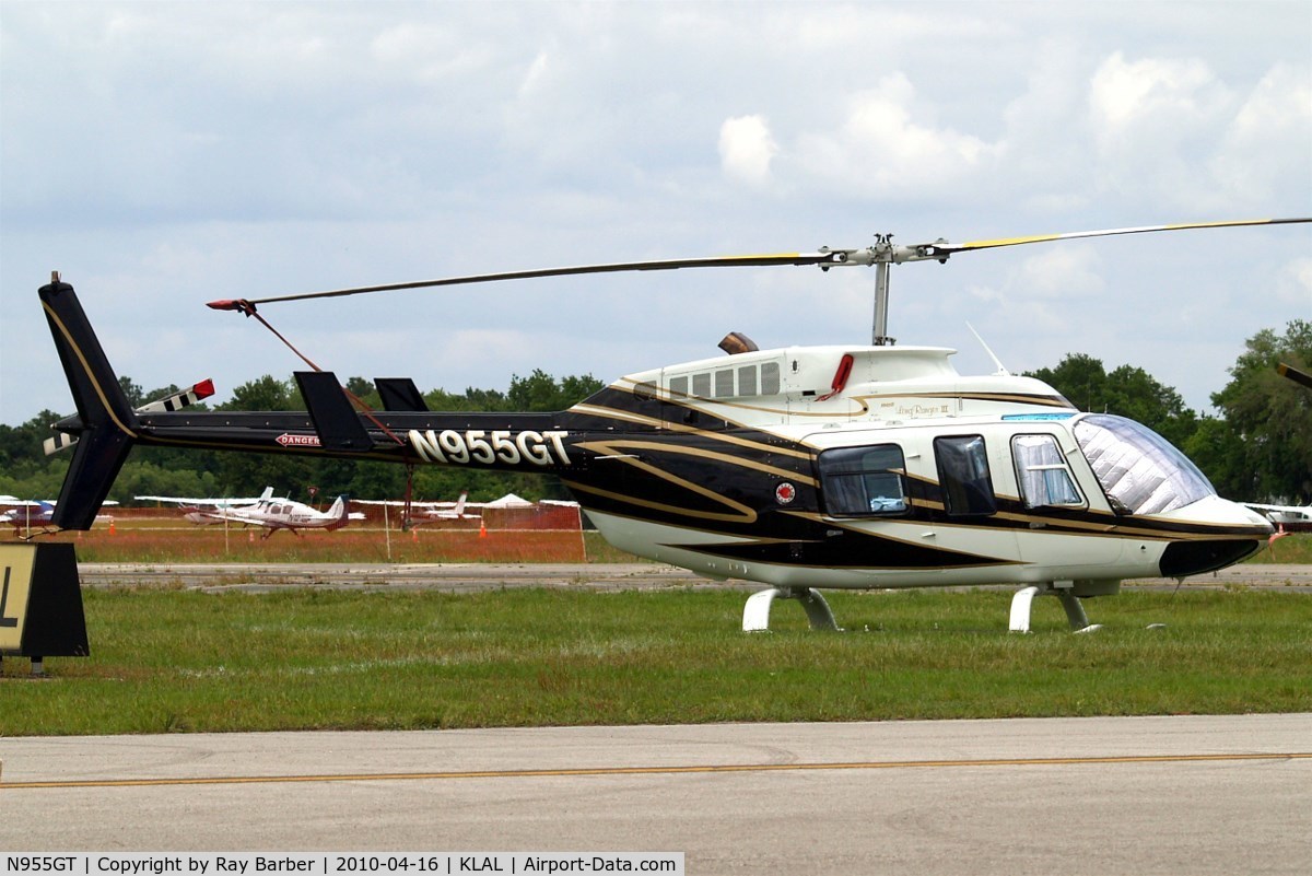 N955GT, 1985 Bell 206L-3 LongRanger III C/N 51154, Bell 206L-3 LongRanger III [51154] Lakeland-Linder~N 16/04/2010