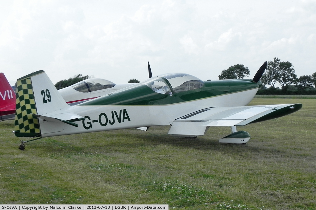 G-OJVA, 1998 Vans RV-6 C/N PFA 181-12292, Vans RV-6 at The Real Aeroplane Company's Wings & Wheels Fly-In, Breighton Airfield, July 2013.