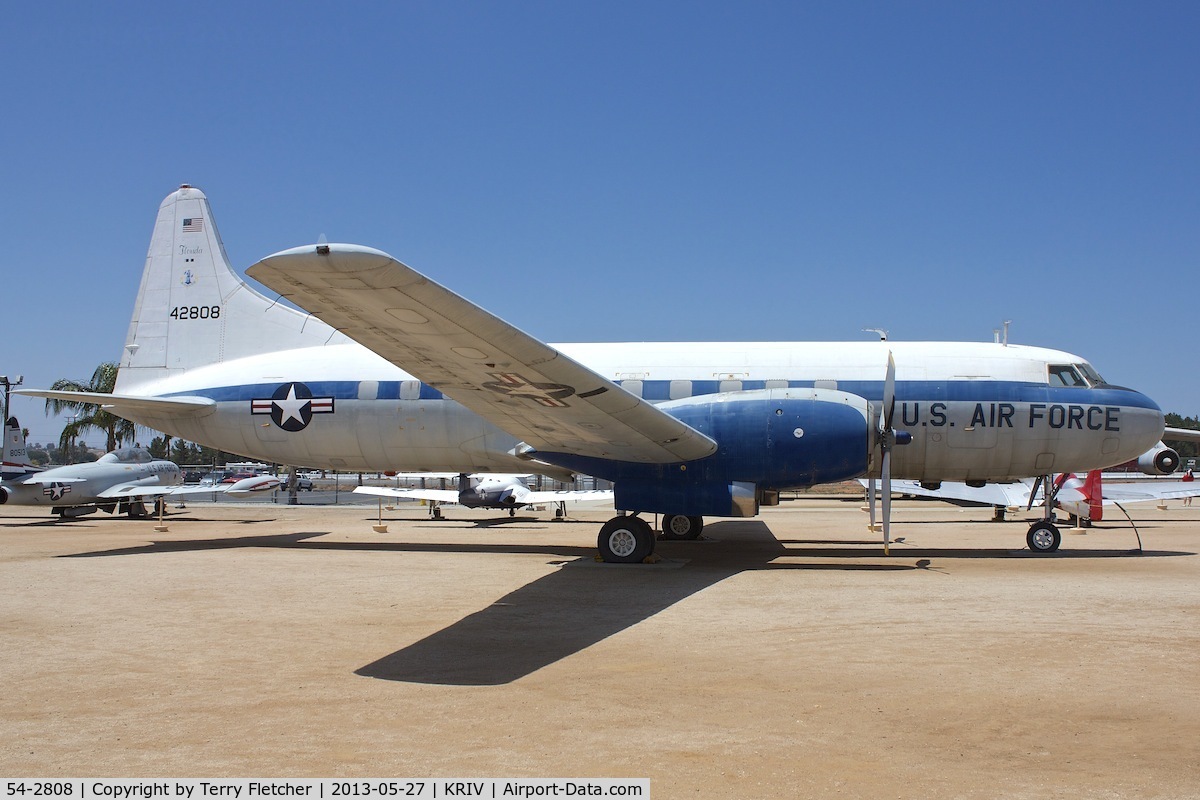 54-2808, 1954 Convair VC-131D (CV340) C/N 204, At March Field Air Museum , Riverside , California