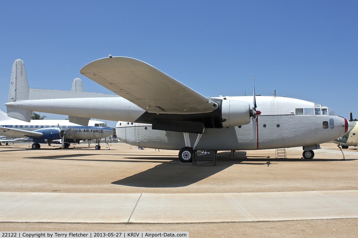 22122, Fairchild C-119G Flying Boxcar C/N 10906, At March Field Air Museum , Riverside , California