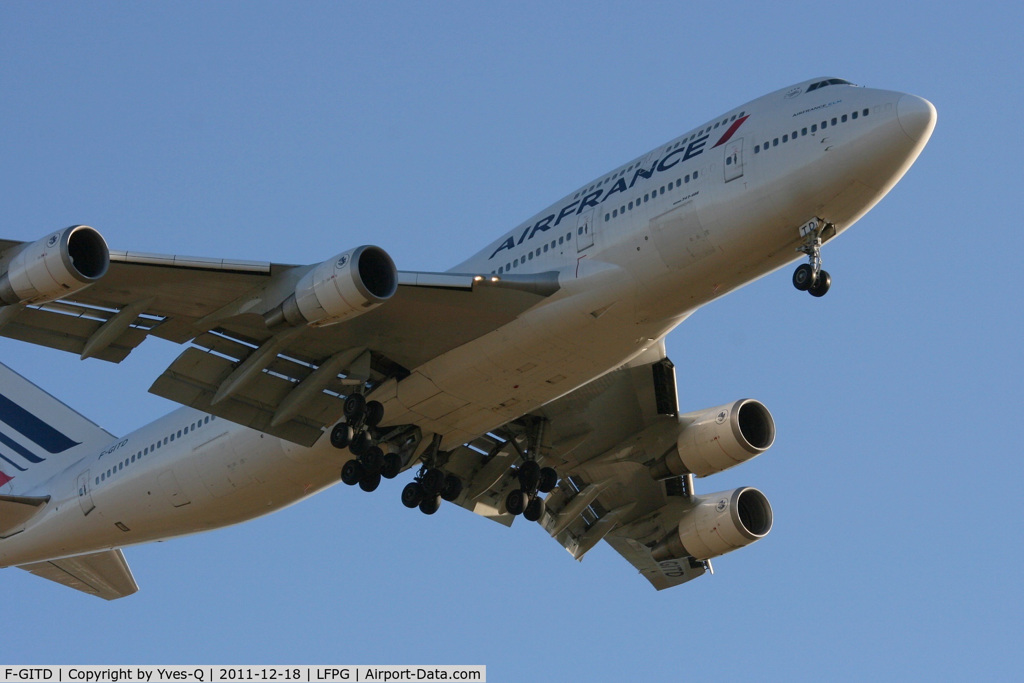 F-GITD, 1992 Boeing 747-428 C/N 25600, Boing 747-428, Roissy Charles De Gaulle Airport (LFPG-CDG)