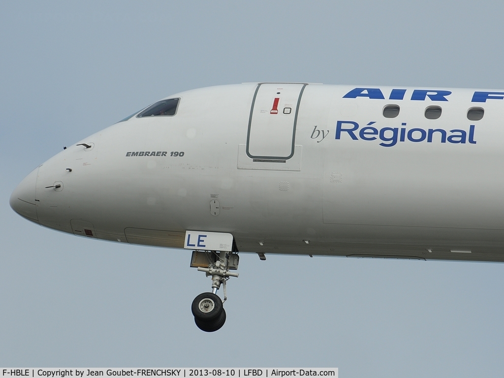 F-HBLE, 2007 Embraer 190LR (ERJ-190-100LR) C/N 19000123, HOP 3251 from LILLE