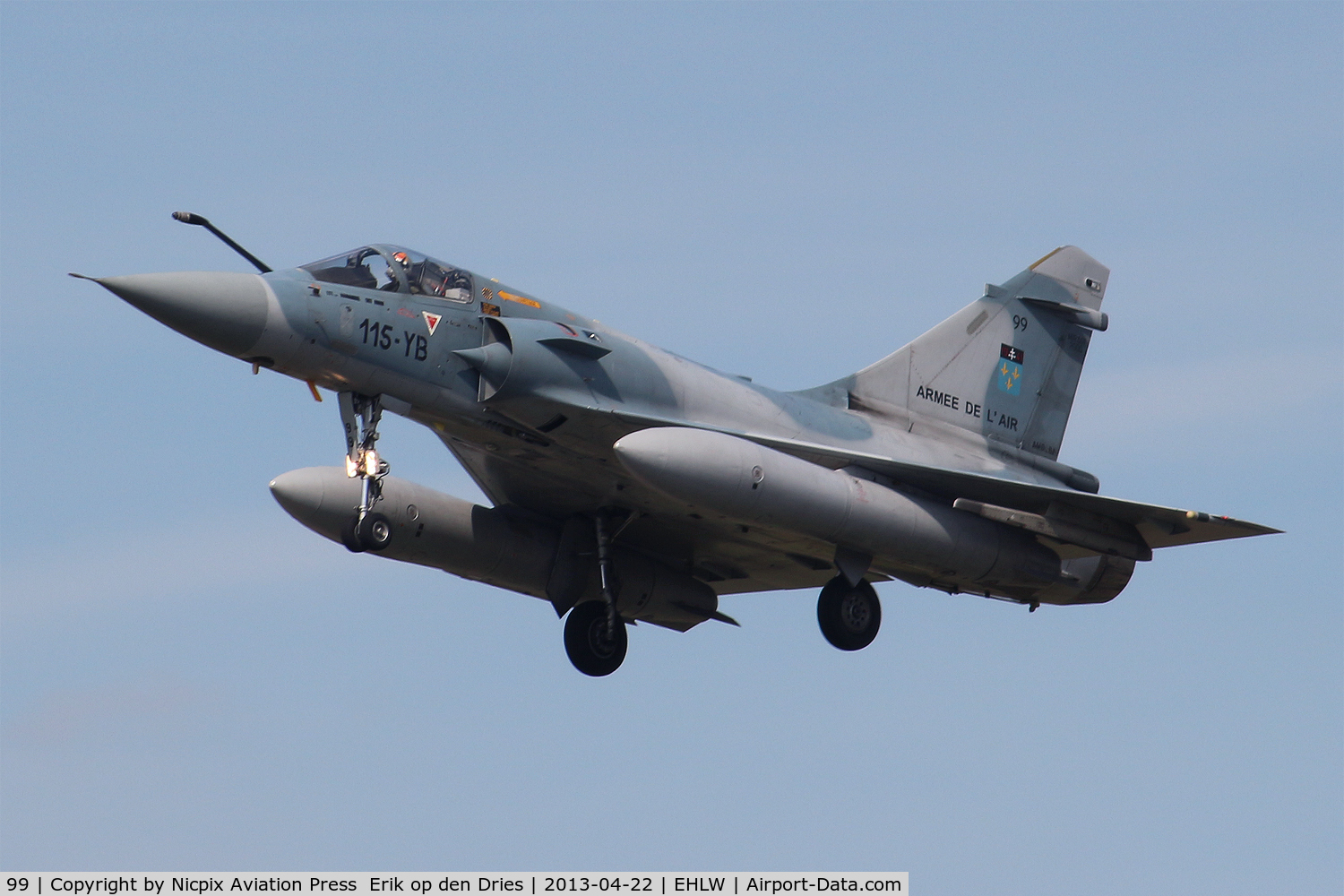 99, Dassault Mirage 2000C C/N 359, Mirage-2000 seen here on landing