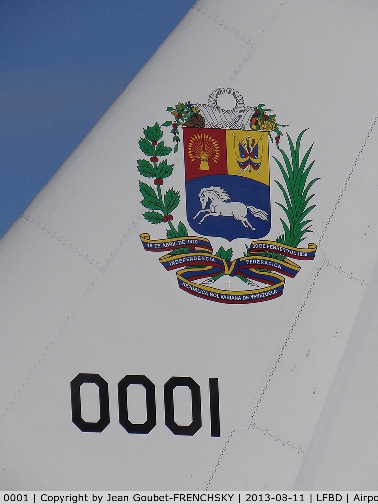 0001, 2001 Airbus ACJ319 (A319-133/CJ) C/N 1468, Republica Bolivariana de Venezuela