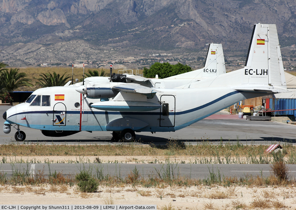 EC-LJH, CASA C-212-200 Aviocar C/N 261, Parked @ LEMU Ramp...