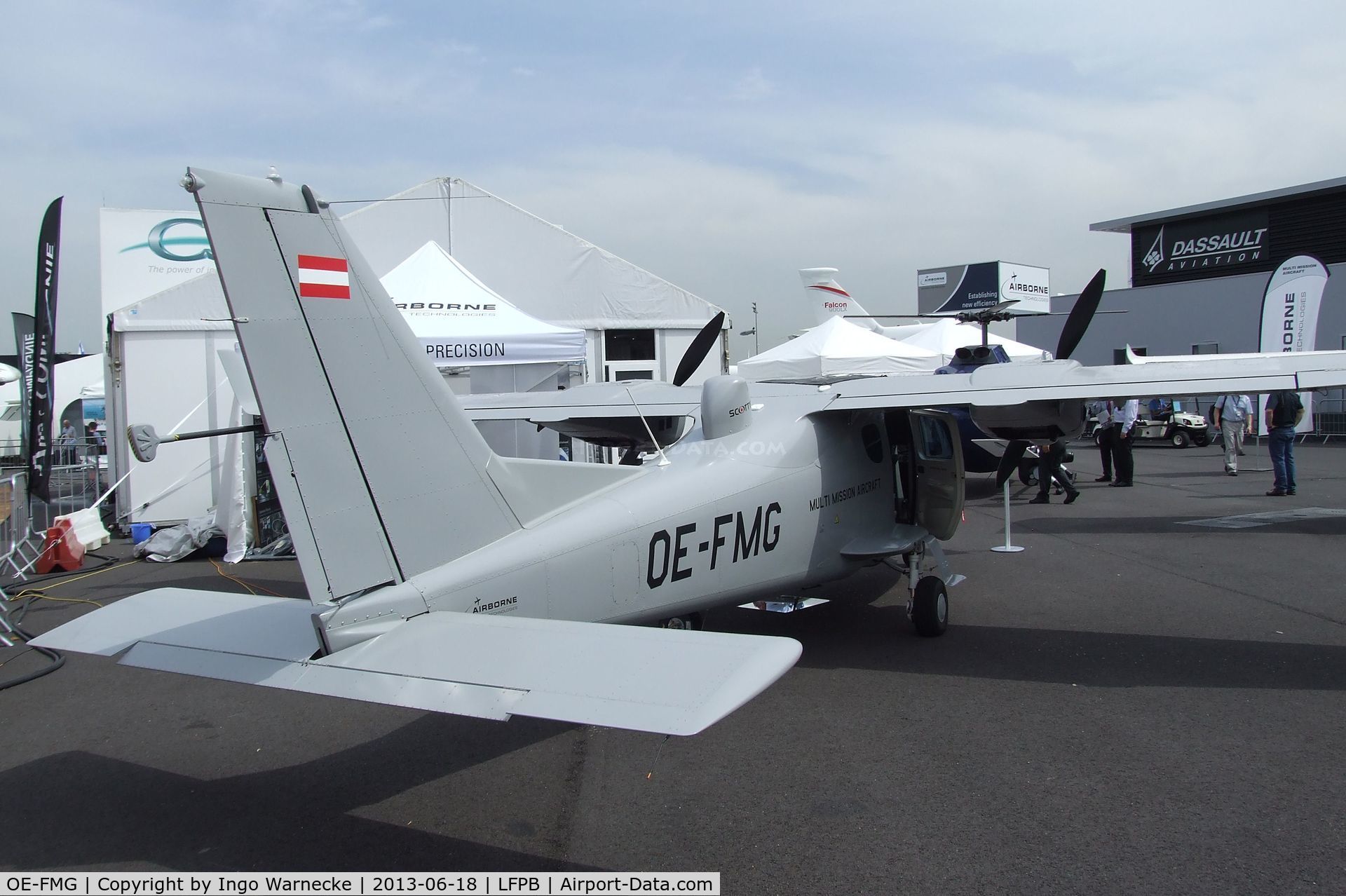 OE-FMG, Tecnam P-2006T C/N 097, Tecnam P2006T MMA Multi Mission Aircraft at the Aerosalon 2013, Paris