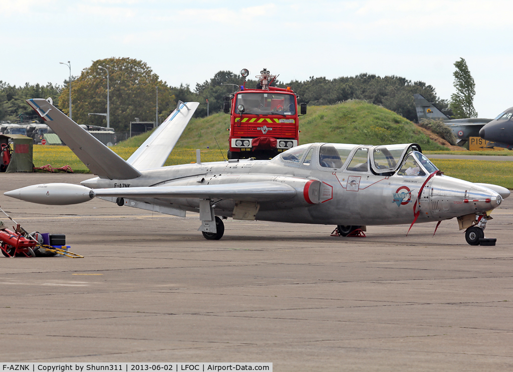 F-AZNK, Fouga CM-170 Magister C/N 217, Based Fouga Magister and used as a demo during LFOC Open Day 2013
