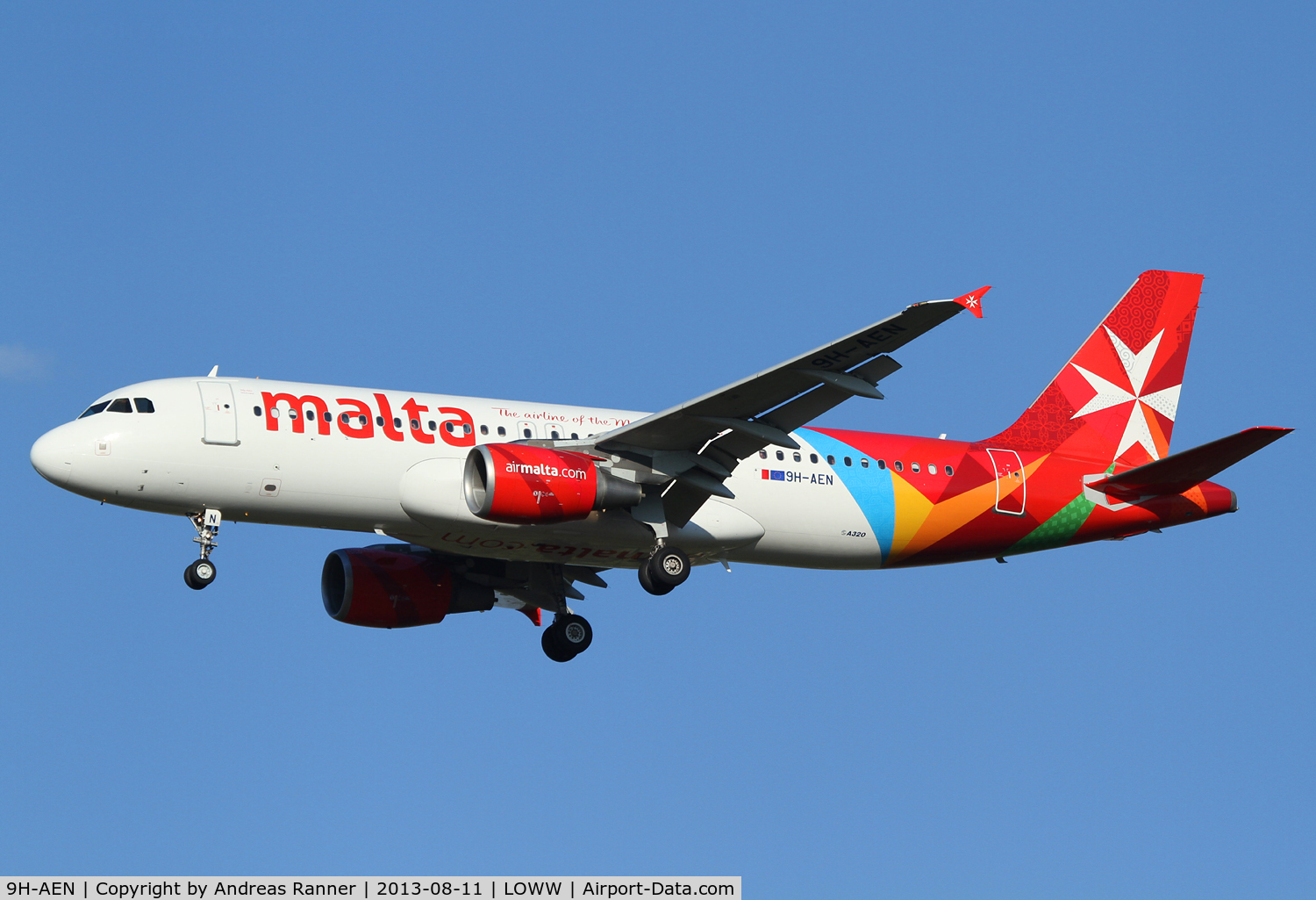 9H-AEN, 2005 Airbus A320-214 C/N 2665, Air Malta Airbus A-320