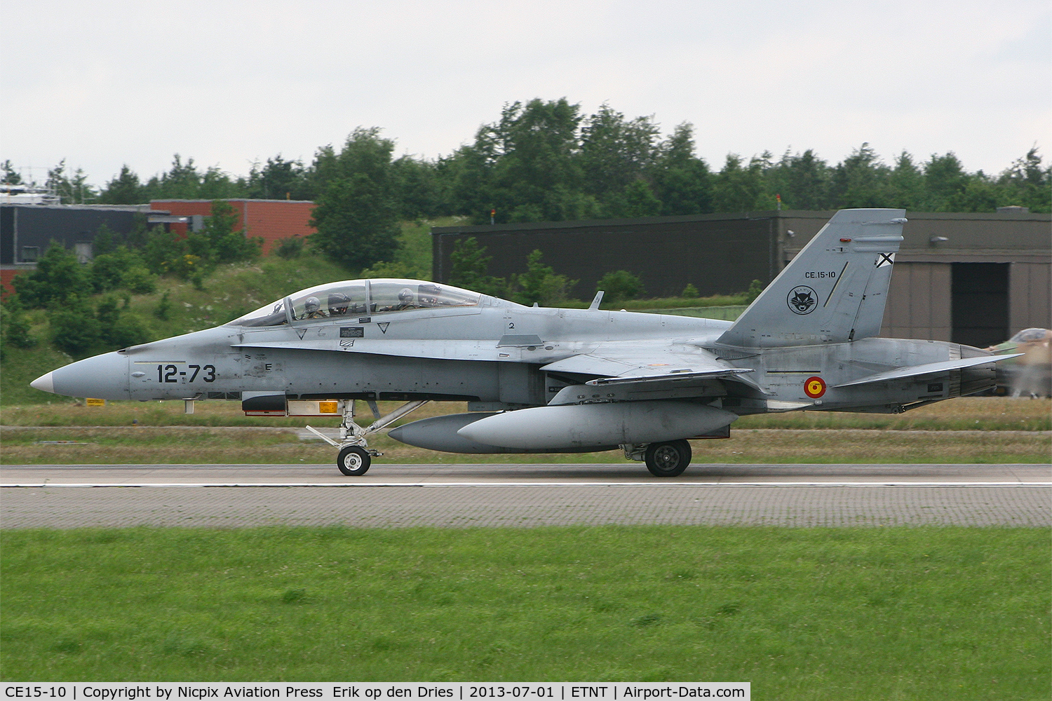 CE15-10, McDonnell Douglas EF-18BM Hornet C/N 0523/B089, CE.15-10 participated in the static show of the Wittmund Open House