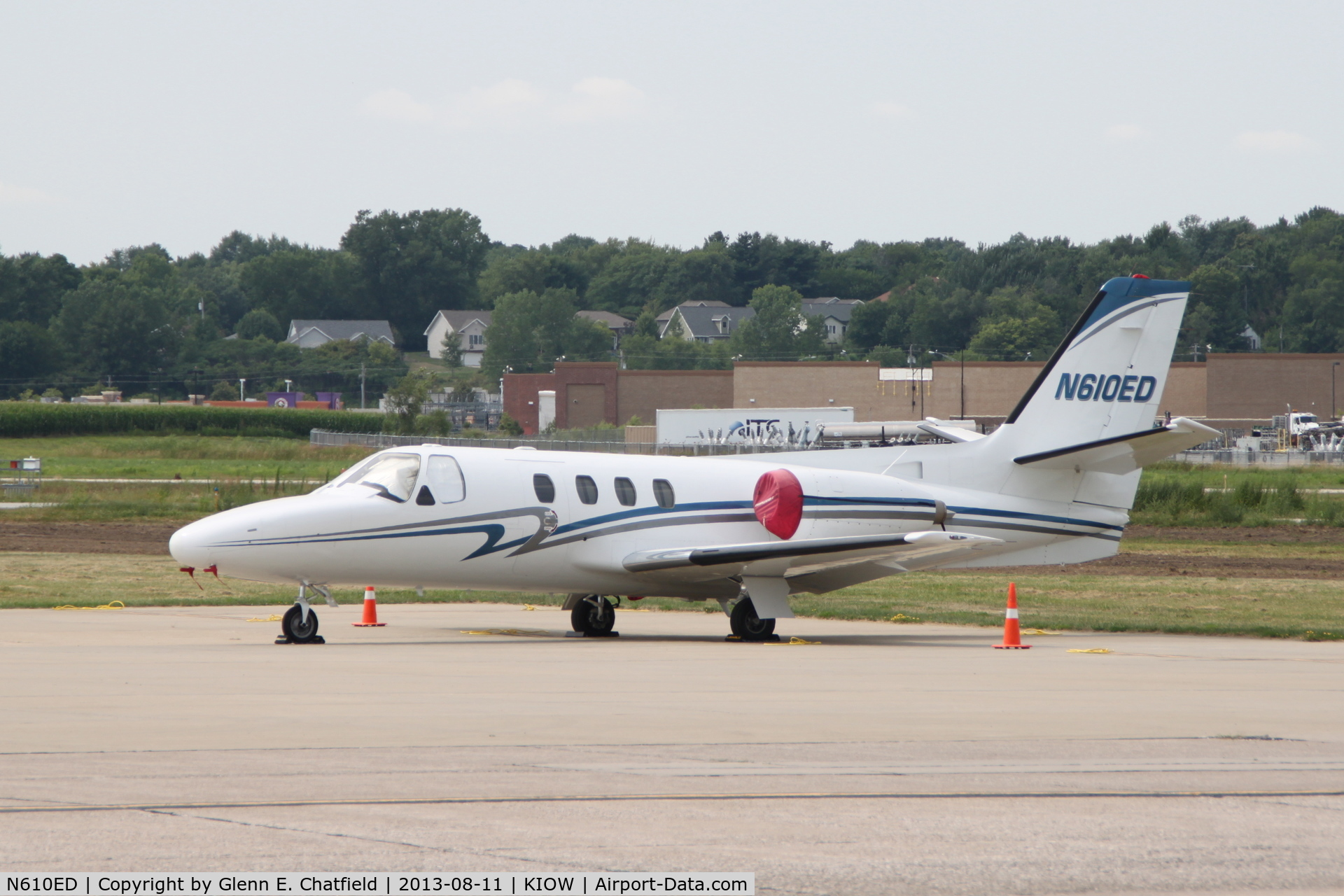 N610ED, 1975 Cessna 500 Citation C/N 500-0241, Parked on the ramp