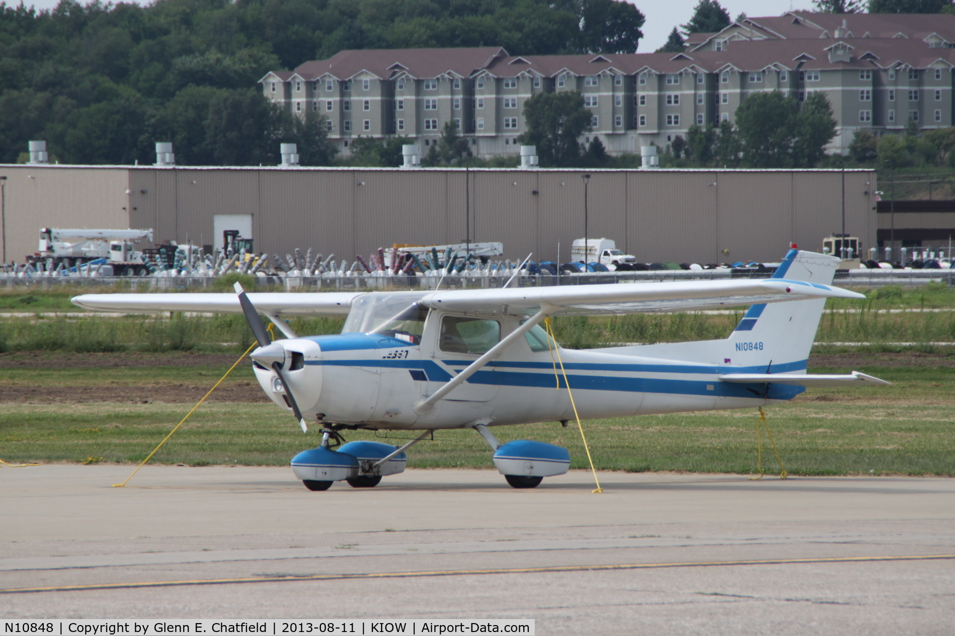 N10848, 1973 Cessna 150L C/N 15075085, Parked on the ramp