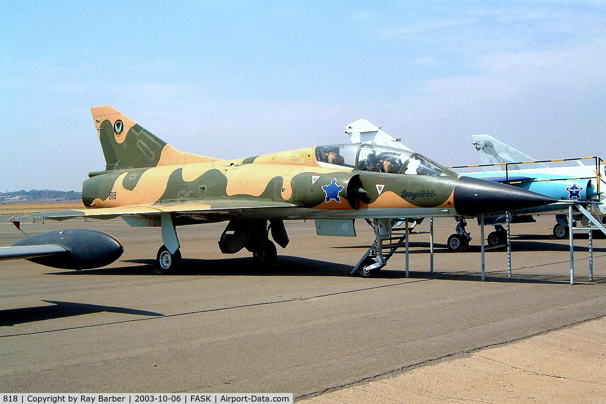 818, Dassault Mirage IIIBZ C/N 230, Dassault Mirage IIIBZ [230] (South African Air Force) Swartkop~ZS 06/10/2003