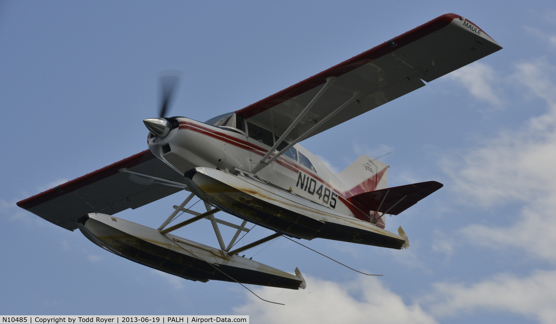 N10485, Maule M-7-235B Super Rocket C/N 23042C, Departing Lake hood