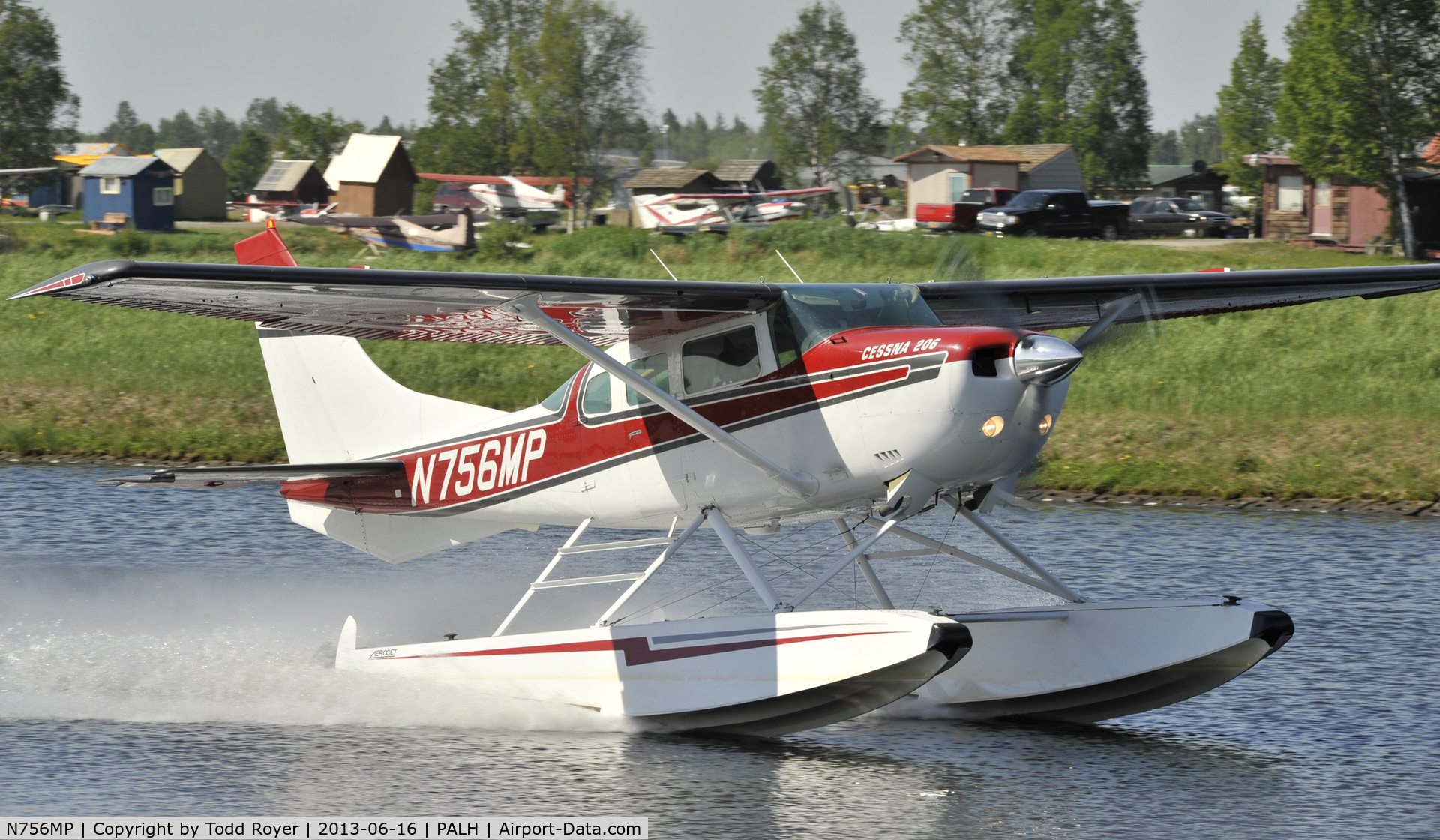 N756MP, 1977 Cessna U206G Stationair C/N U20604202, Taxiing at Lake hood