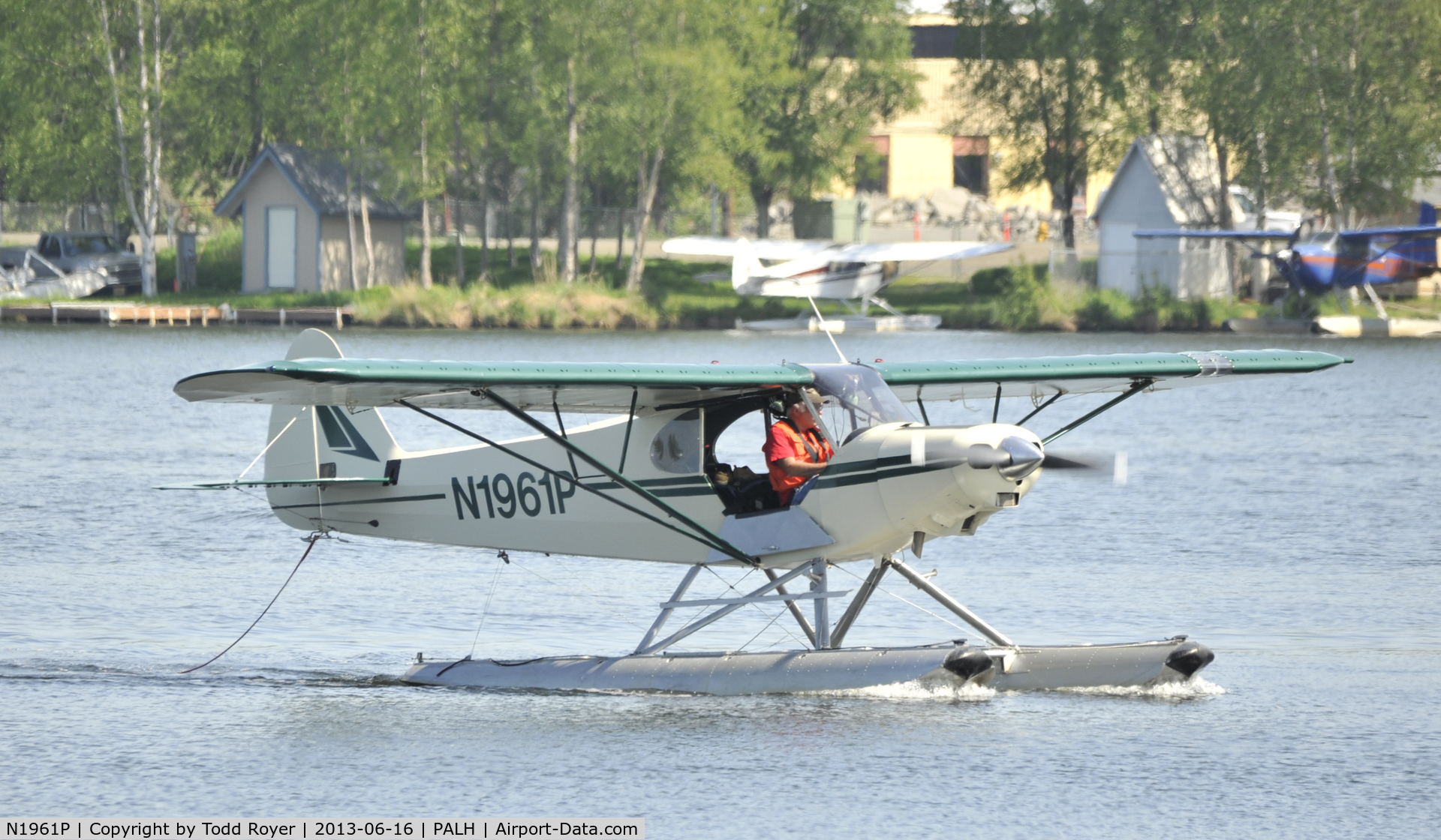 N1961P, 1955 Piper PA-18-150 Super Cub C/N 18-4190, Taxiing at Lake Hood