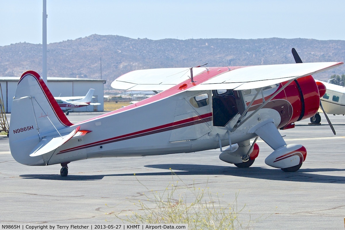 N9865H, 1944 Howard Aircraft DGA-15P C/N 1788, At Hemet - Ryan Field , California