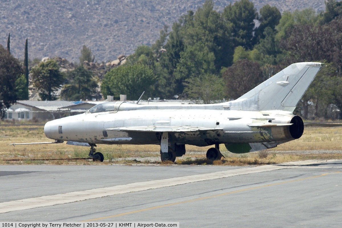 1014, Mikoyan-Gurevich MiG-21F-13 C/N 161014, At Hemet - Ryan Field , California