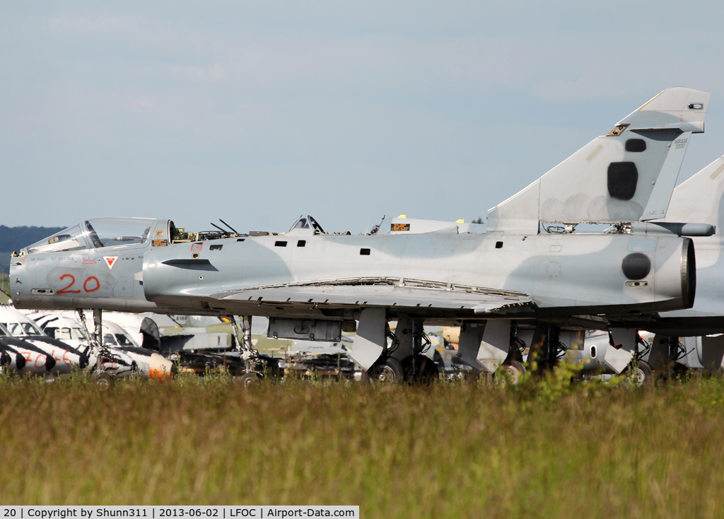 20, Dassault Mirage 2000C C/N 57, Now stored and dismantled @ LFOC and seen during Open Day 2013
