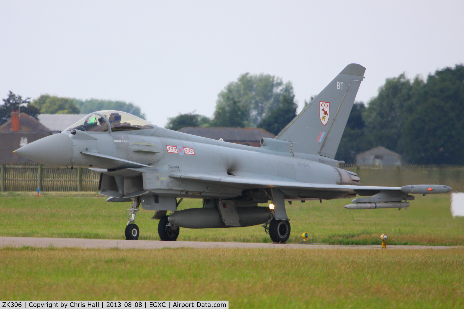 ZK306, 2009 Eurofighter EF-2000 Typhoon FGR4 C/N BS057/218, Royal Air Force 29(R) Squadron