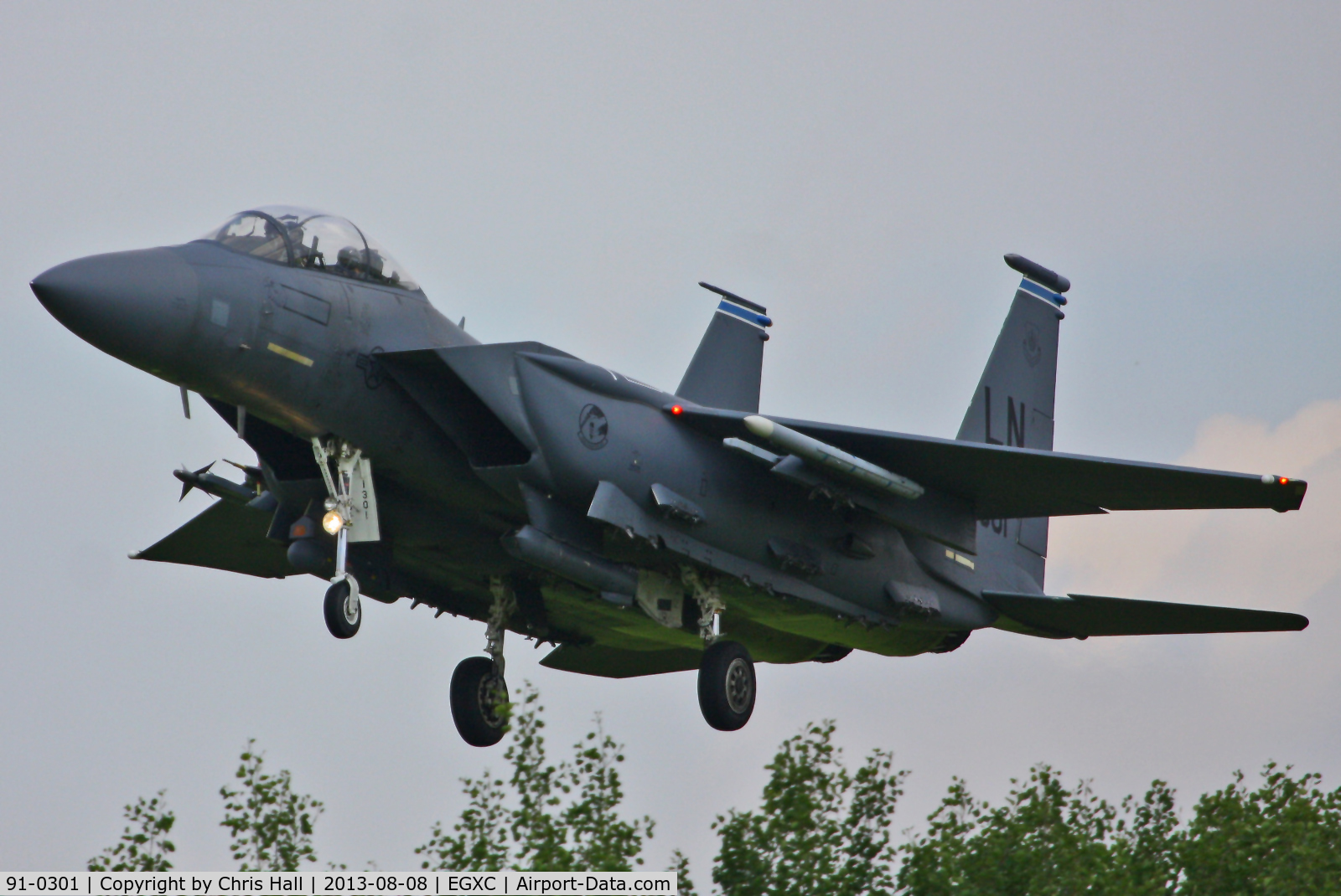 91-0301, 1991 McDonnell Douglas F-15E Strike Eagle C/N 1208/E166, 492nd Fighter Squadron “Madhatters”