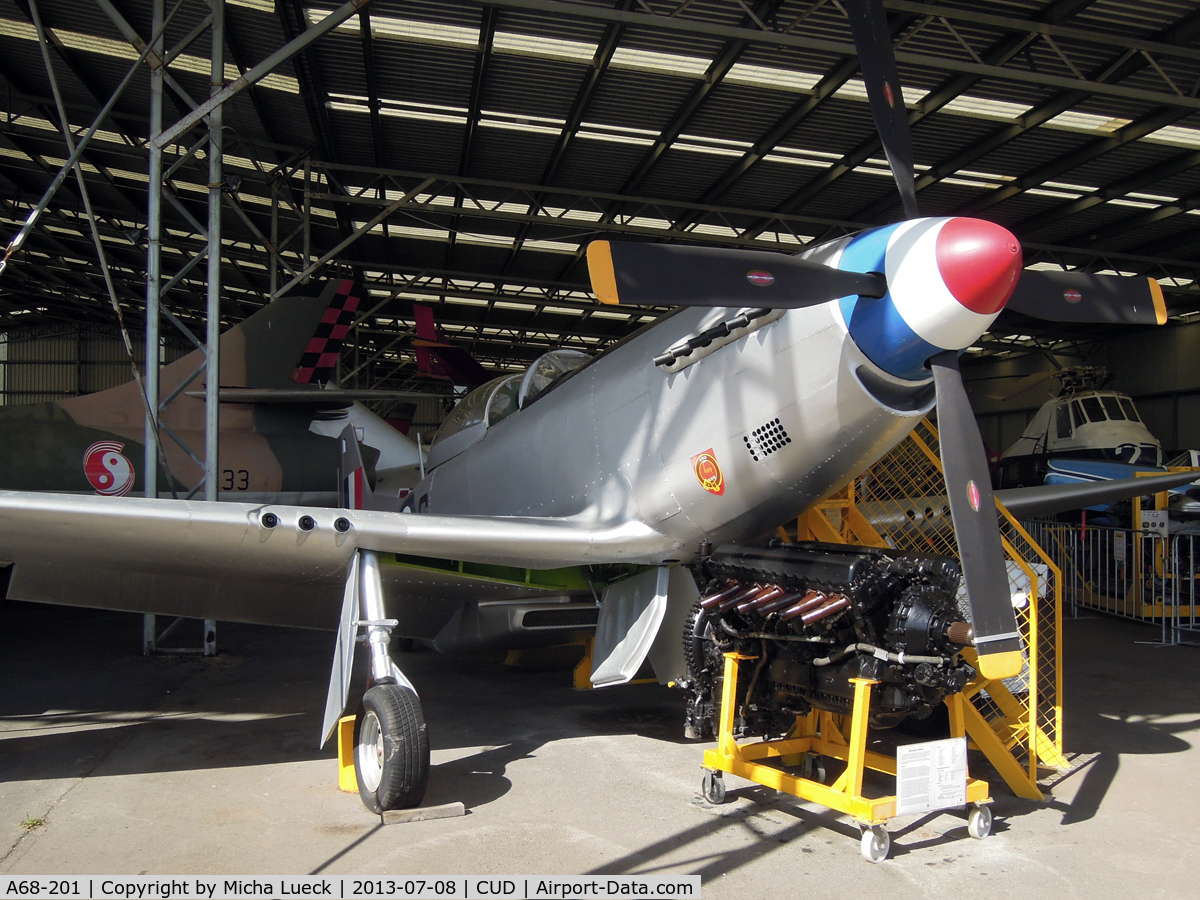 A68-201, Commonwealth CA-18 Mustang 22 (P-51D) Replica C/N Not found A68-201, At the Queensland Air Museum, Caloundra