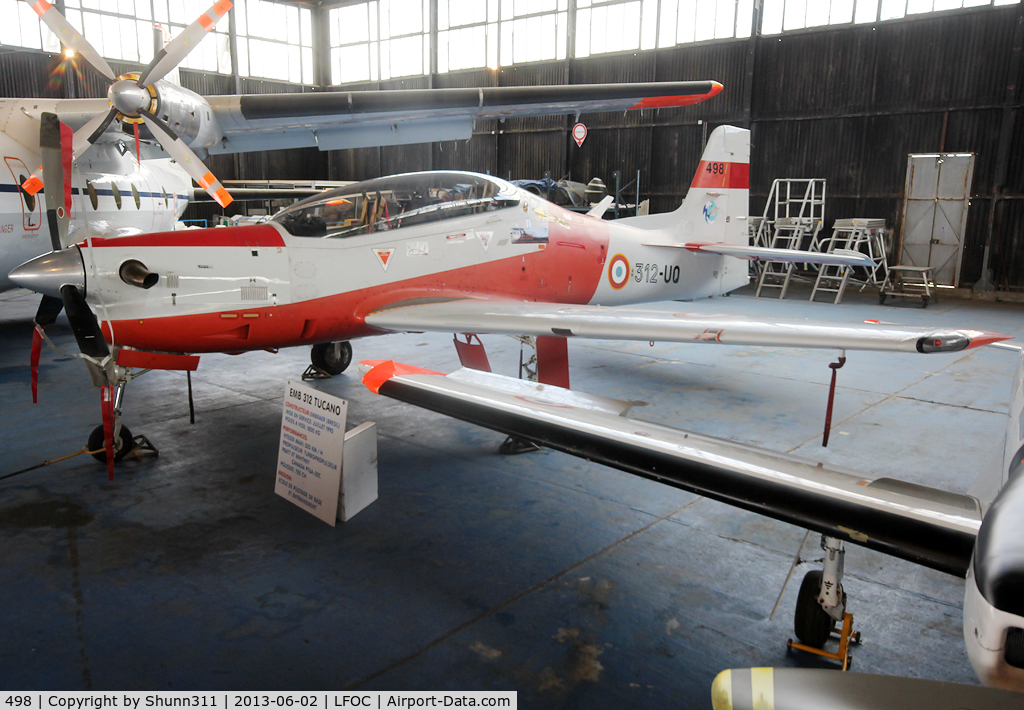 498, Embraer EMB-312F Tucano C/N 312498, Preserved in Canopee Museum and seen during LFOC Open Day 2013...