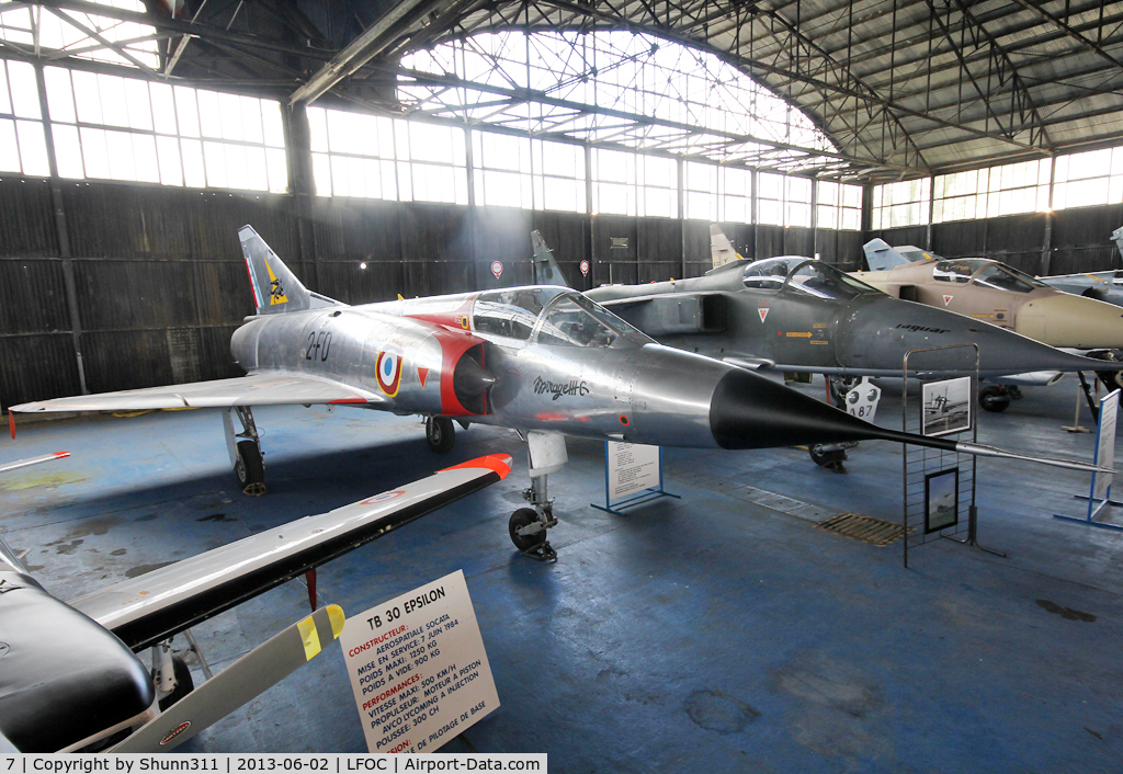 7, Dassault Mirage IIIC C/N 7, Preserved in Canopee Museum and seen during LFOC Open Day 2013... Special c/s