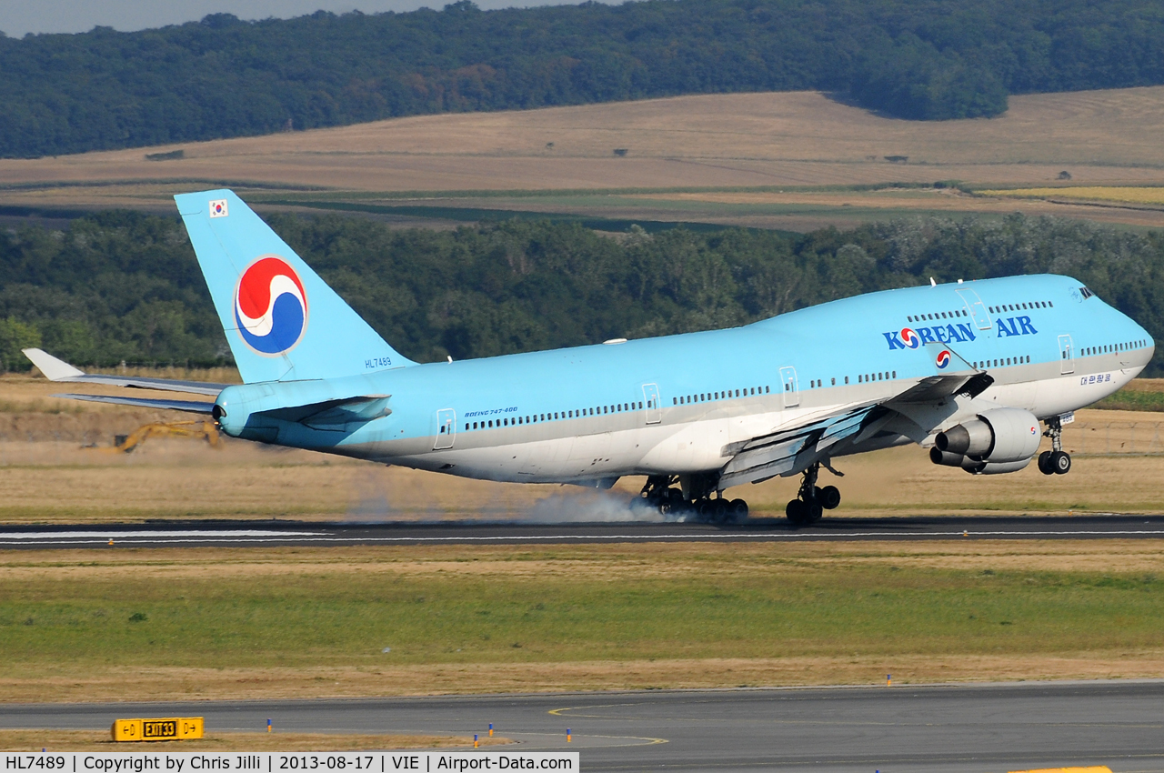 HL7489, 1993 Boeing 747-4B5 C/N 27072, Korean Air