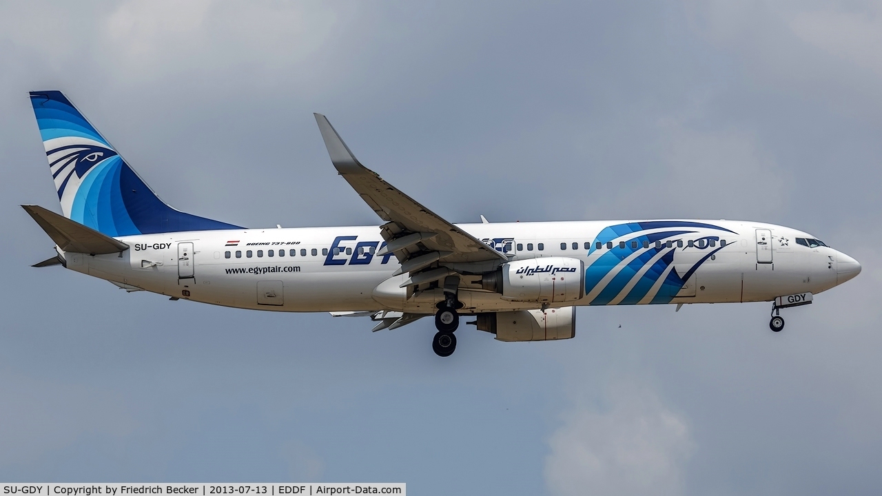 SU-GDY, 2010 Boeing 737-866 C/N 40758, on final RW07R