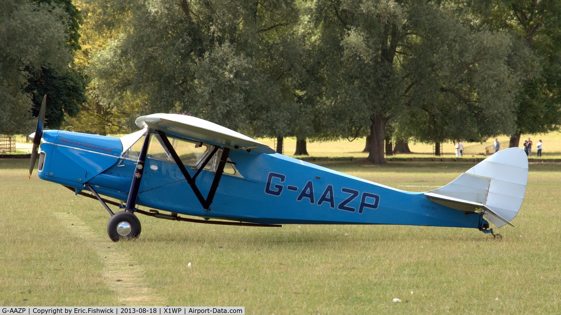G-AAZP, 1930 De Havilland DH.80A Puss Moth C/N 2047, 1. G-AAZP at The 28th. International Moth Rally at Woburn Abbey, Aug. 2013.