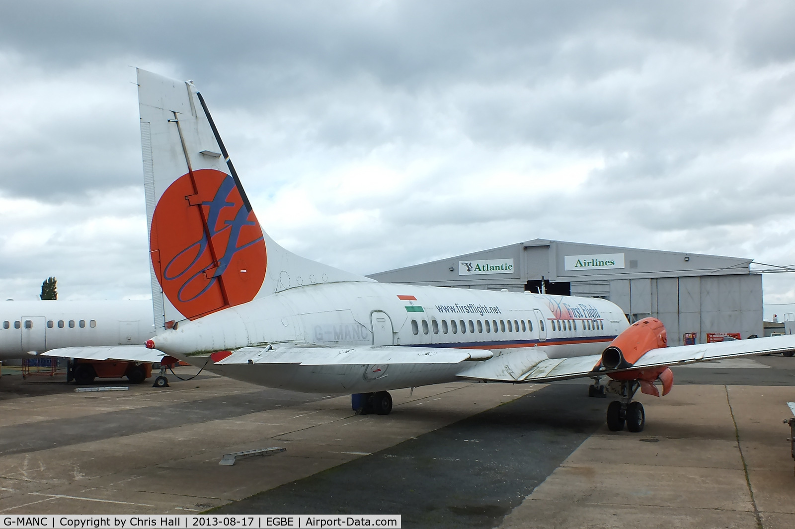 G-MANC, 1992 British Aerospace ATP C/N 2054, in storage at Coventry