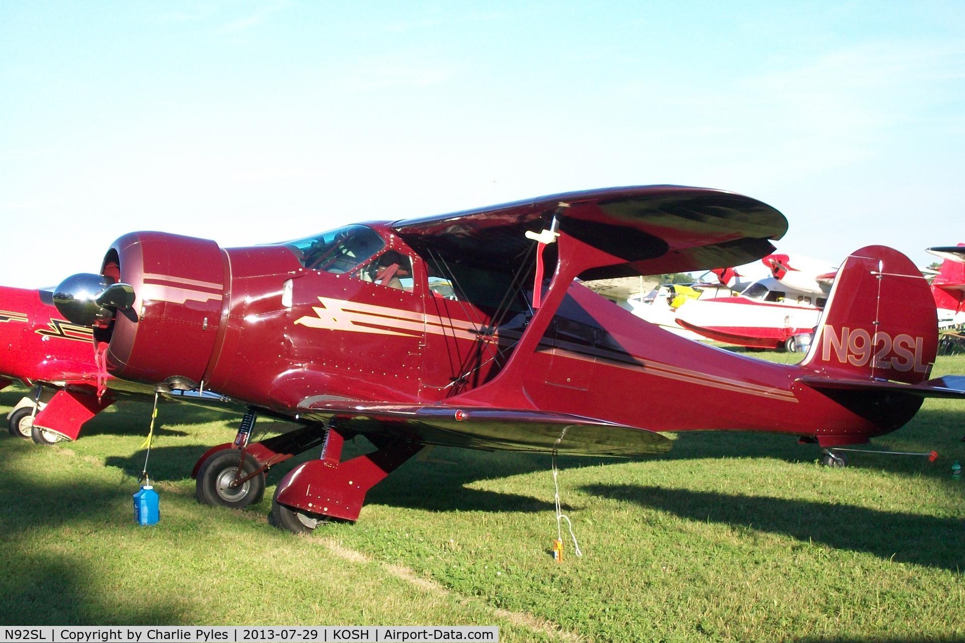 N92SL, 1941 Beech D17S Staggerwing C/N 1029, Seen here at AirVenture Oshkosh 2013.