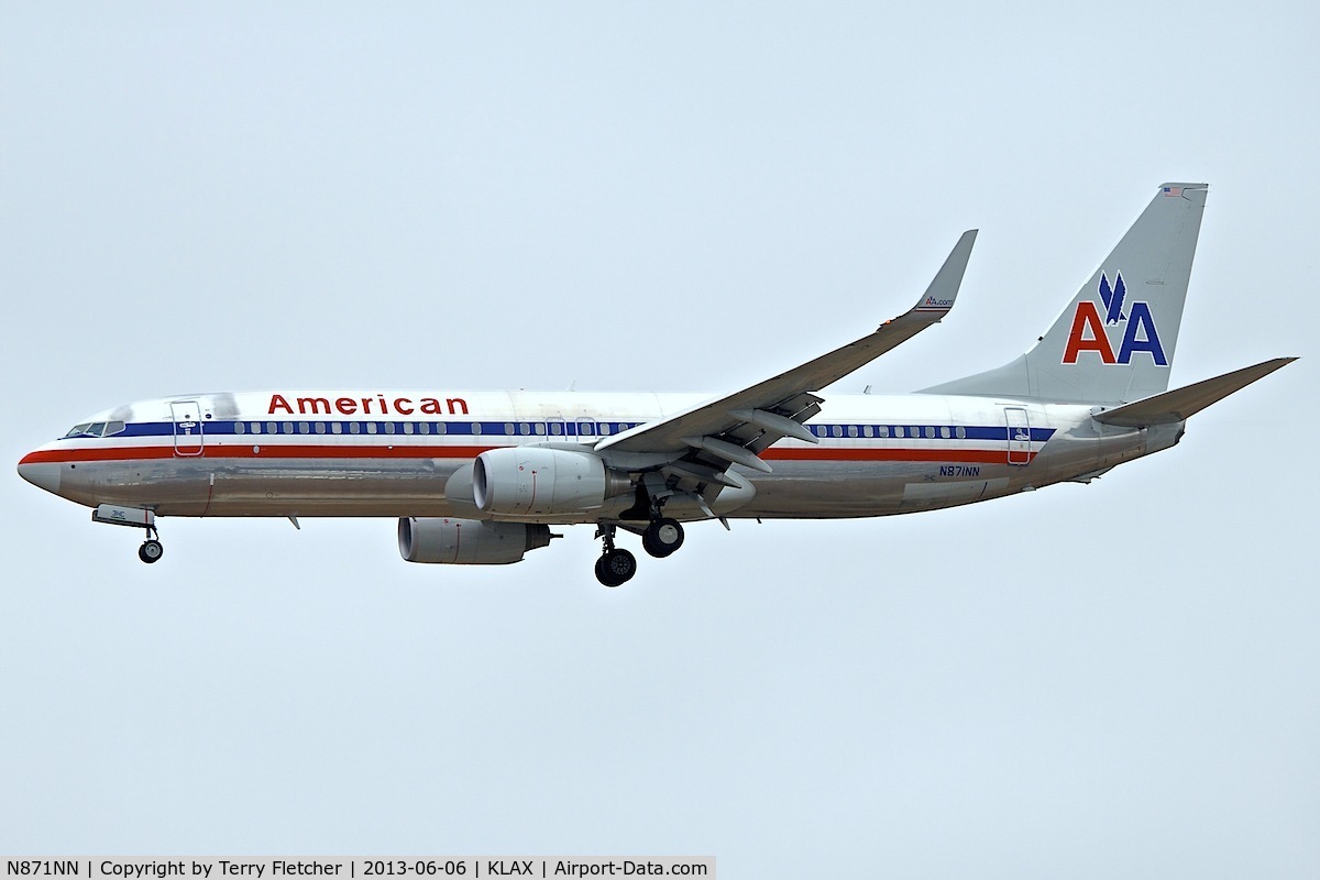 N871NN, 2011 Boeing 737-823 C/N 31127, At Los Angeles Airport , California