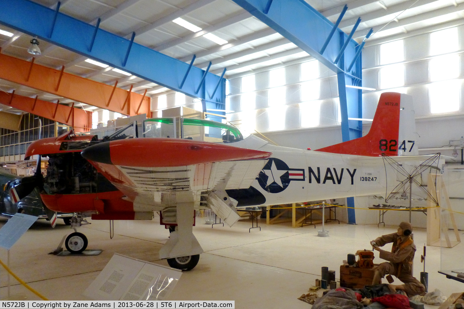 N572JB, North American T-28B C/N 138247, At the War Eagles Air Museum - Santa Teresa, NM