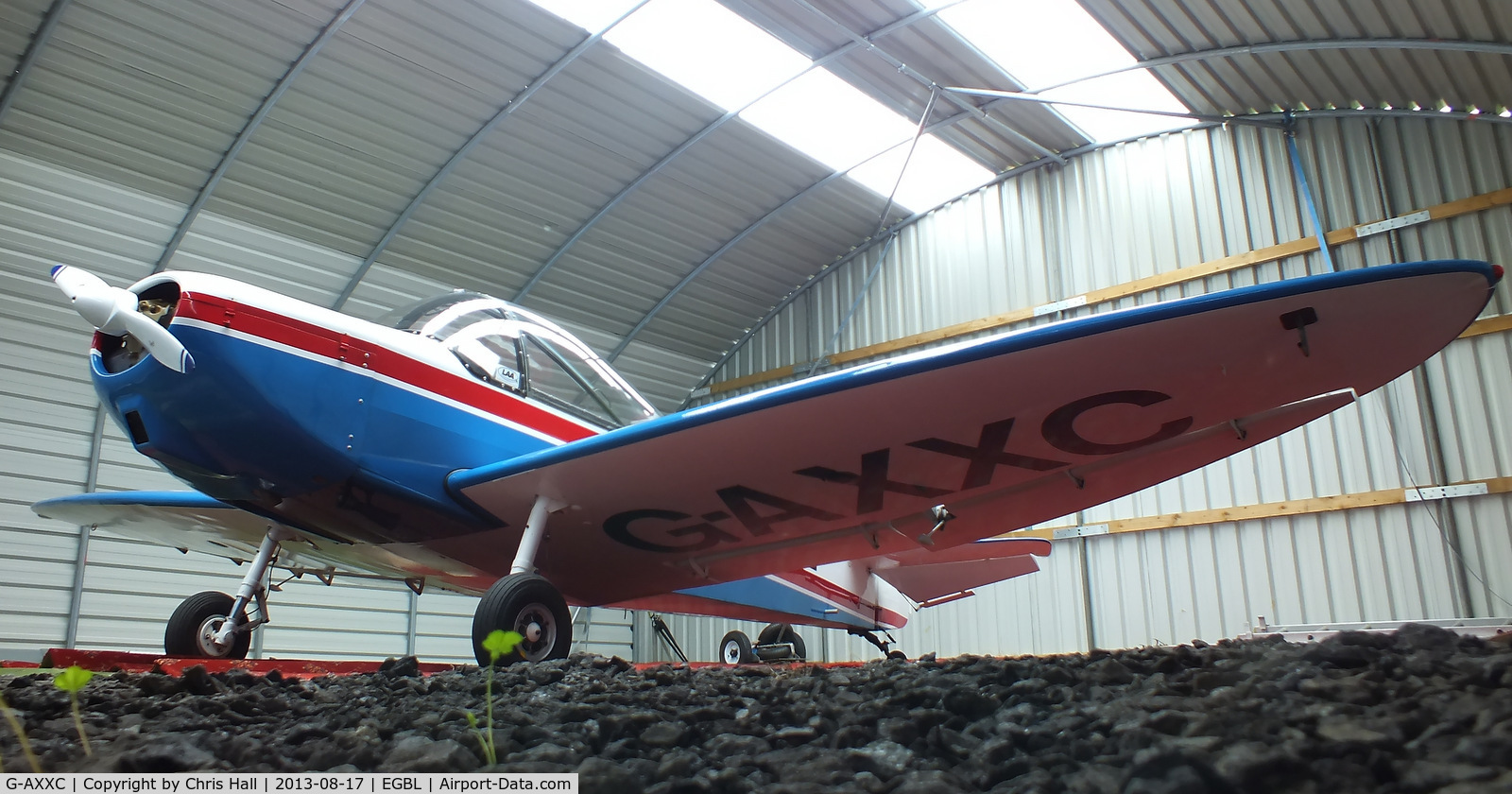 G-AXXC, 1959 Piel CP-301B Emeraude C/N 117, hangared at Long Marston