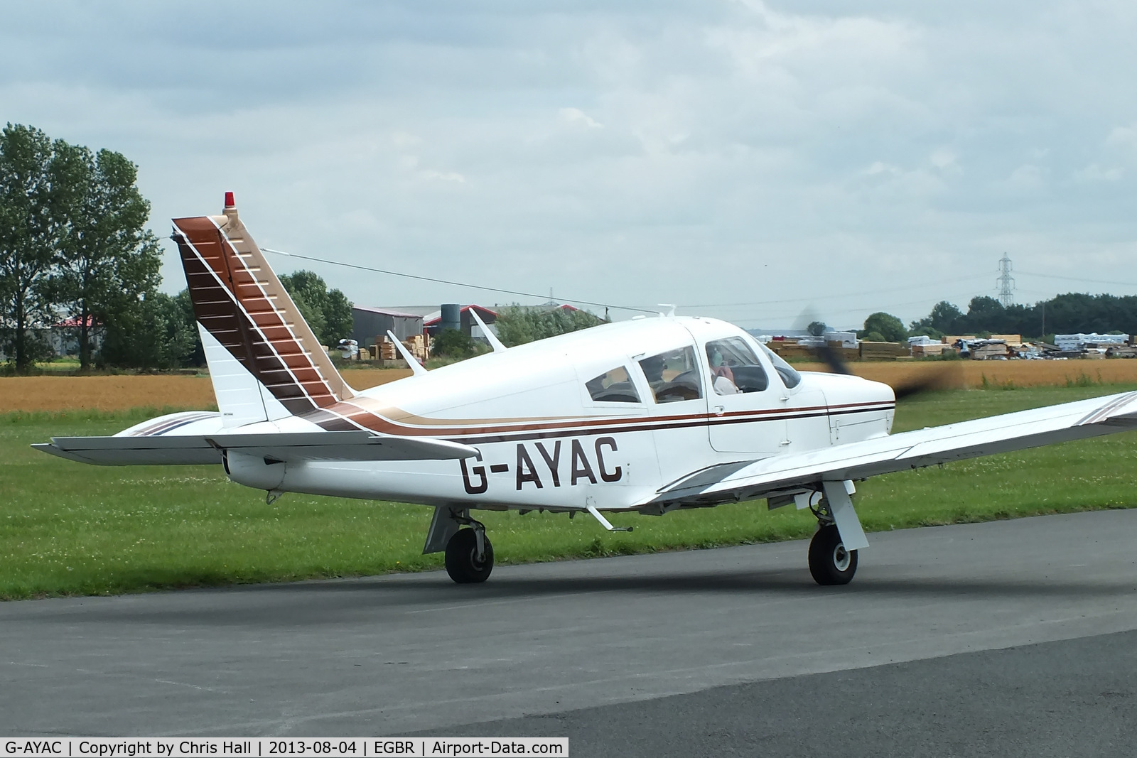 G-AYAC, 1969 Piper PA-28R-200 Cherokee Arrow C/N 28R-35606, at Breighton's Summer Fly-in