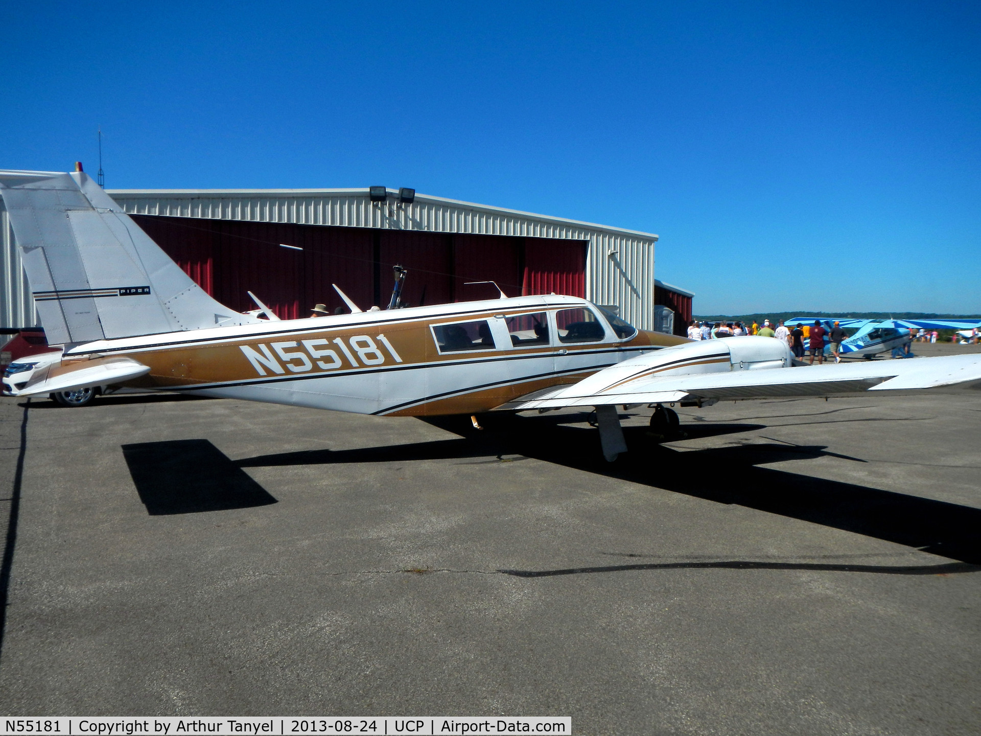 N55181, 1973 Piper PA-34-200 C/N 34-7350181, On Display @ UCP Wheels and Wings Airshow
