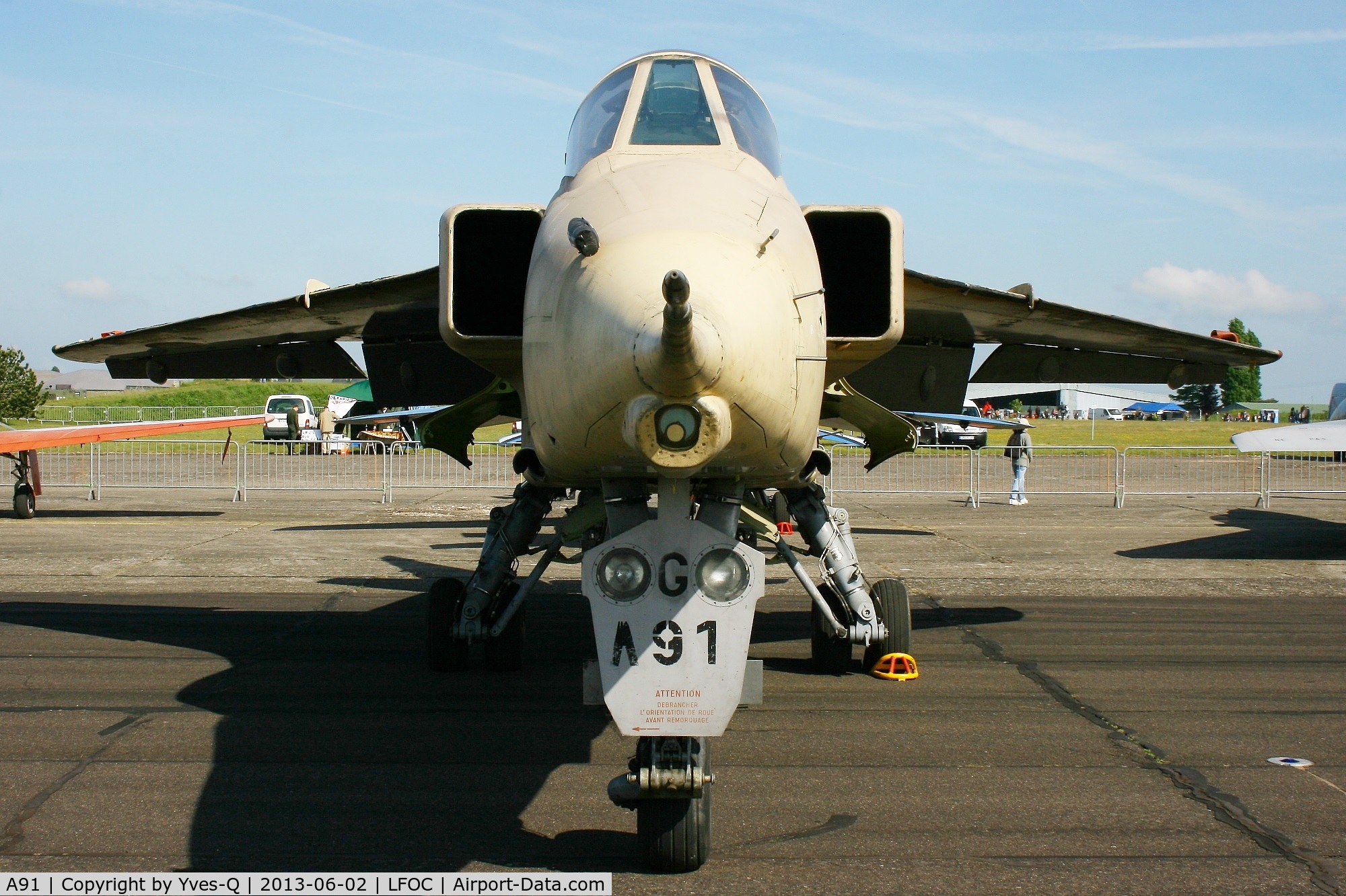 A91, Sepecat Jaguar A C/N A91, Sepecat Jaguar A (11-YG), Châteaudun Air Base 279 (LFOC)