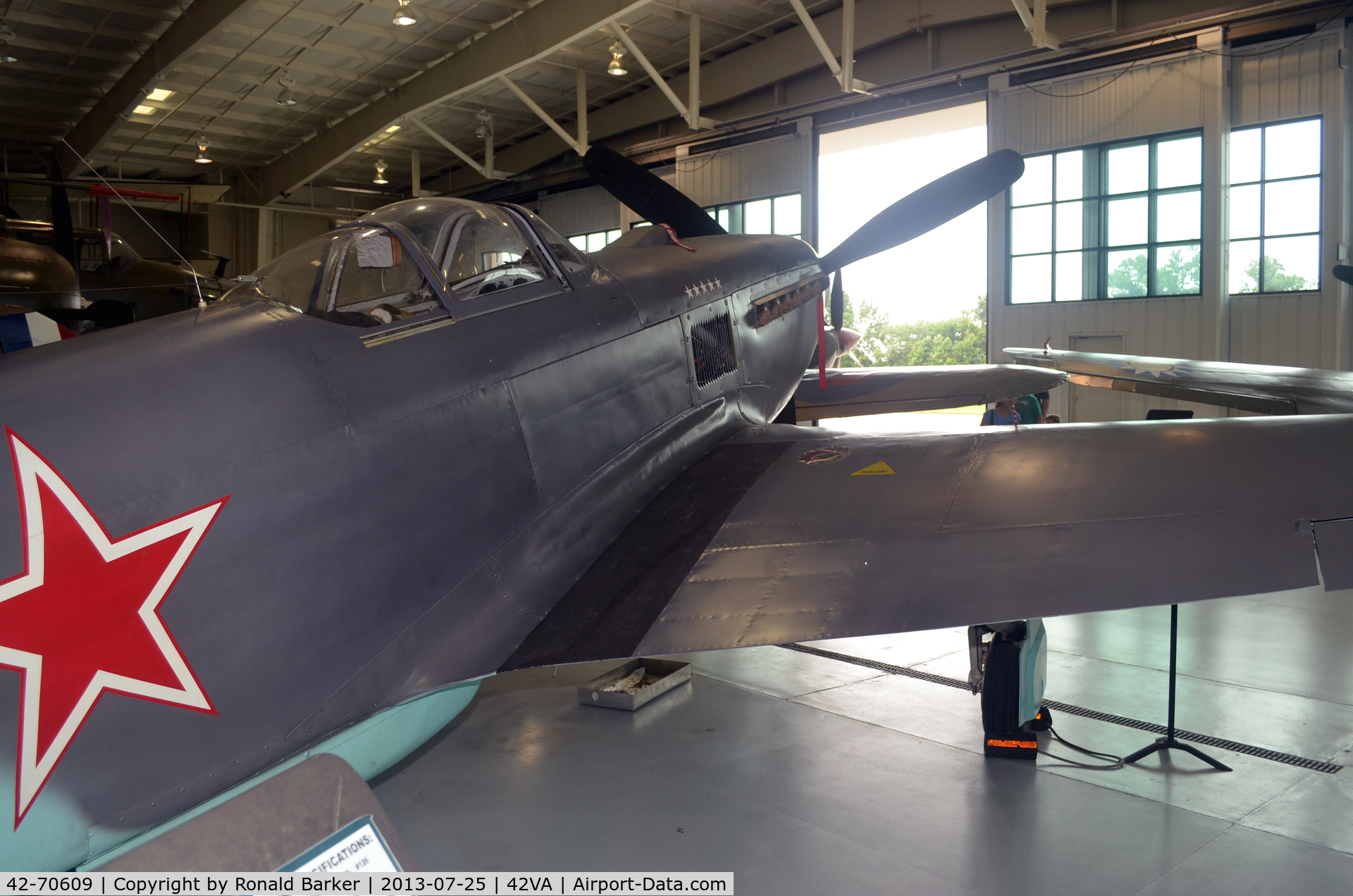 42-70609, 1942 Bell P-63C Kingcobra C/N Not found 42-70609, 42-70609, Military Aviation Museum, Pungo,, VA