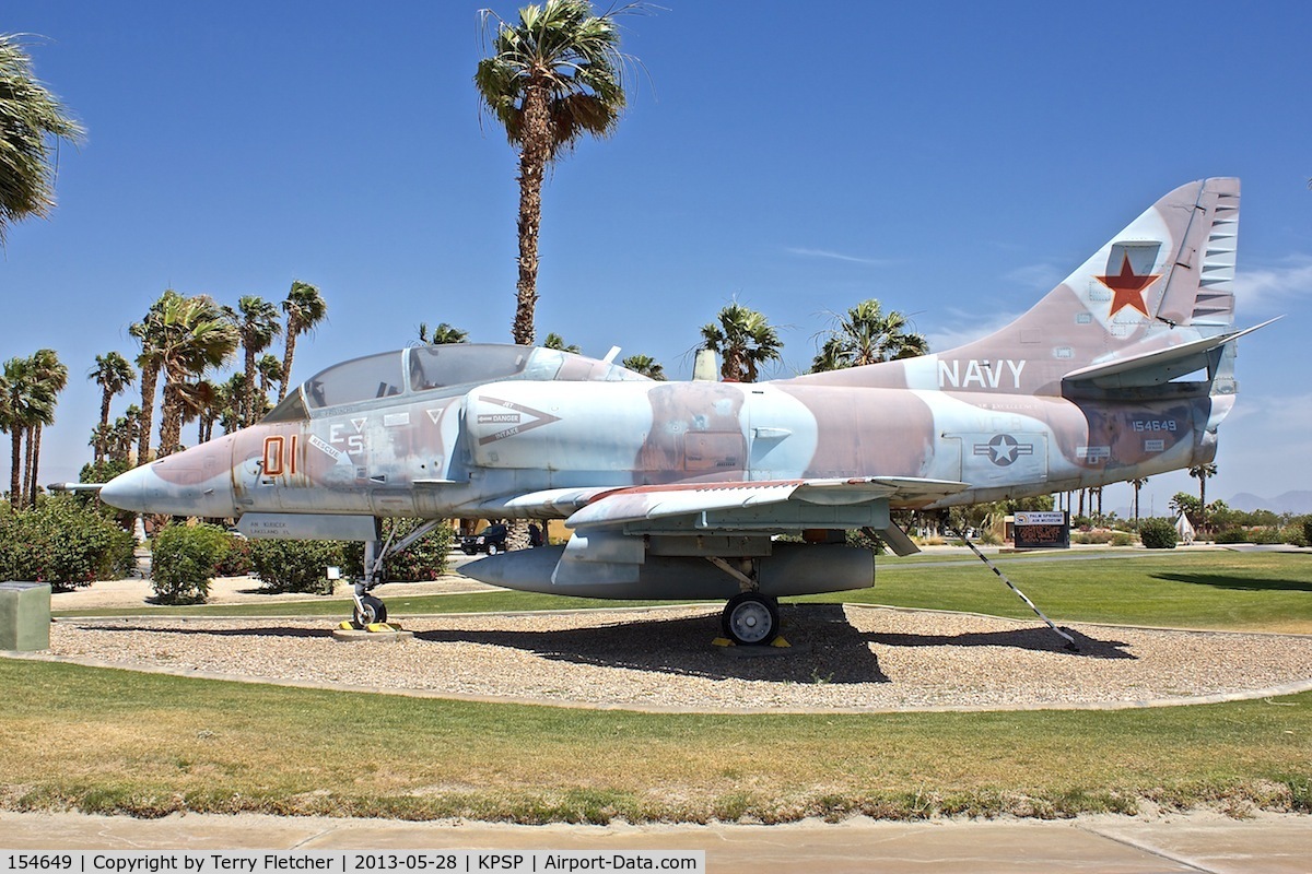 154649, Douglas TA-4J Skyhawk C/N 13767, At Palm Springs Air Museum , California