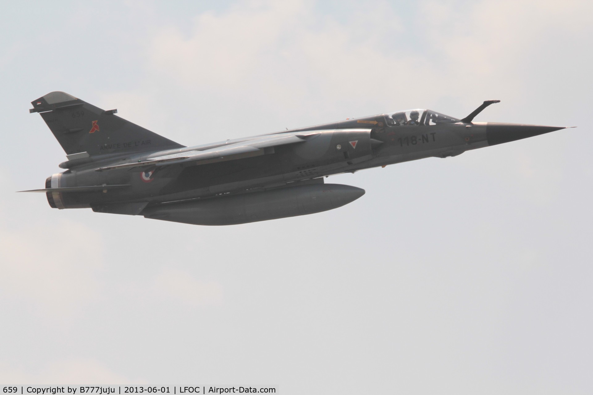 659, Dassault Mirage F.1CR C/N Not found 659, with new code 118-NT