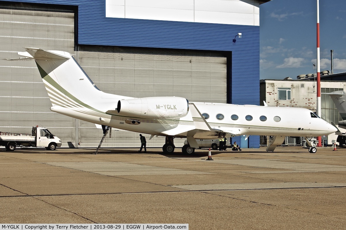M-YGLK, 2008 Gulfstream Aerospace GIV-X (G450) C/N 4137, At Luton Airport UK