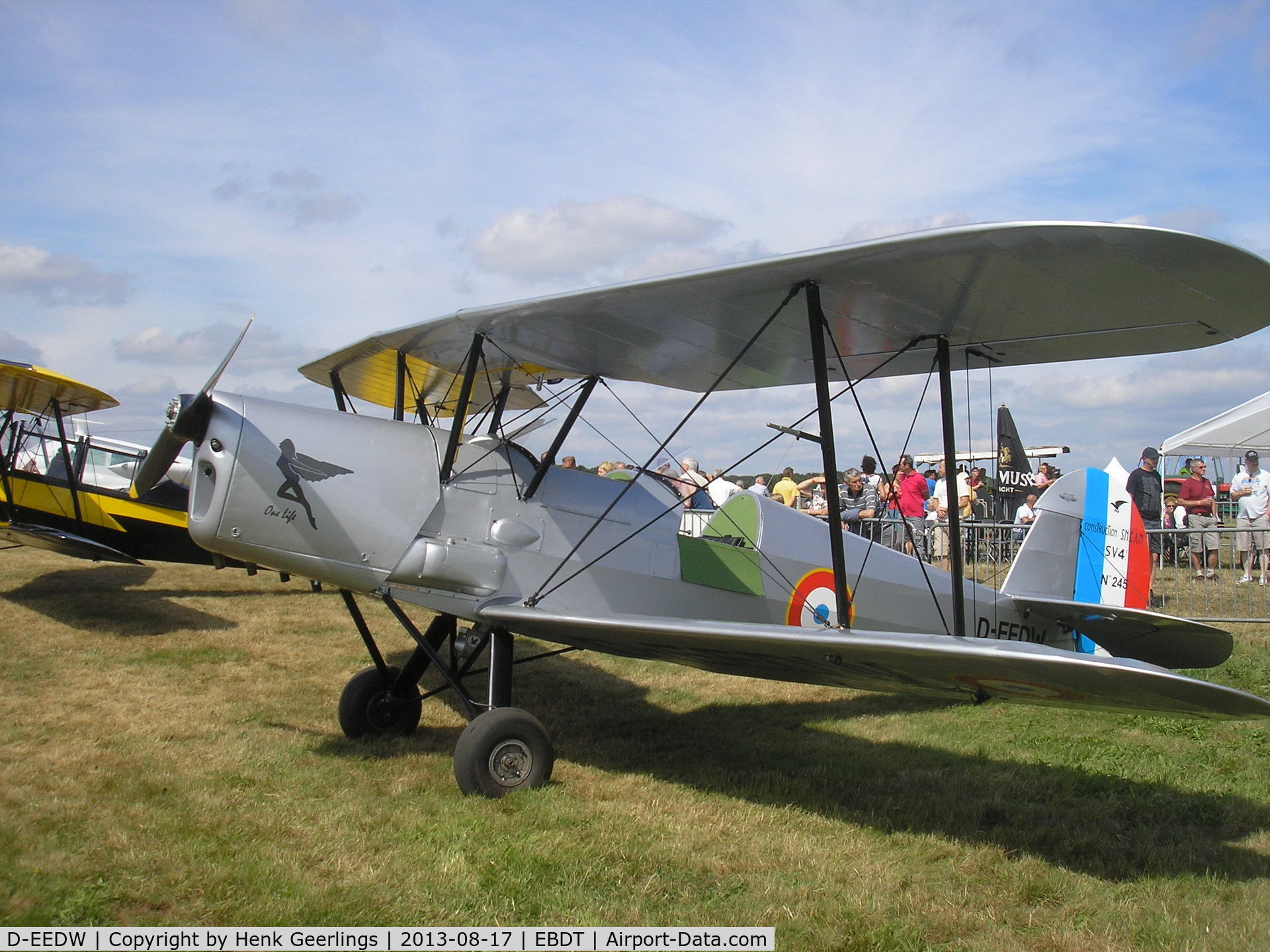 D-EEDW, Stampe-Vertongen SV-4C C/N 245, Schaffen , Oldtimer Fly In , Aug 2013 , Belgium