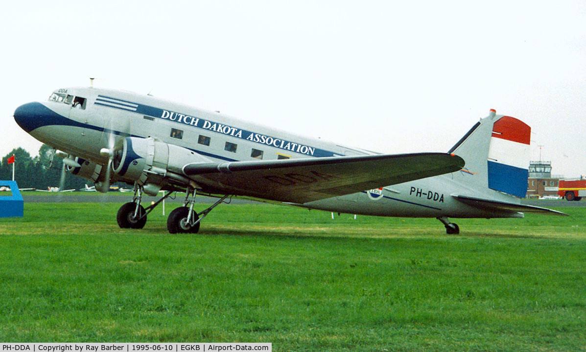 PH-DDA, 1943 Douglas C-47A-70-DL Skytrain C/N 19109, Douglas DC-3C-47A-70-DL Skytrain [19109] (Dutch Dakota Association) Biggin Hill~G 10/06/1995