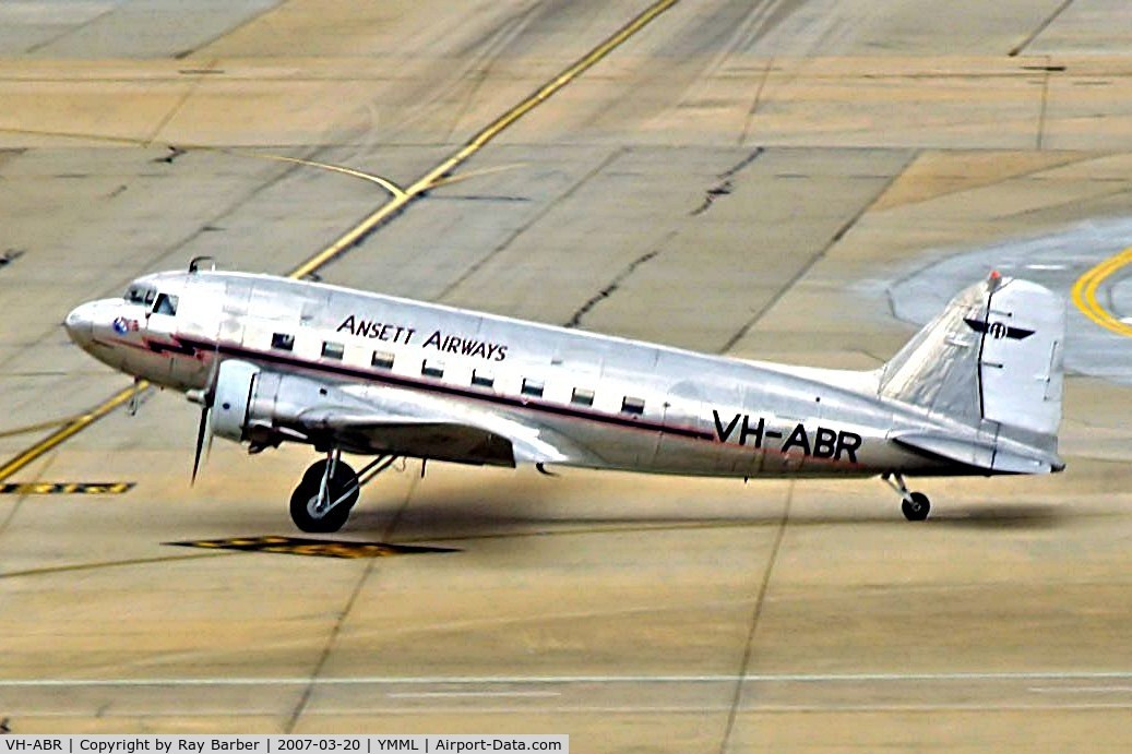VH-ABR, 1938 Douglas DC-3-232A C/N 2029, Douglas DC-3A-232A [2029] (Ansett Airways) Melbourne International~VH 20/03/2007