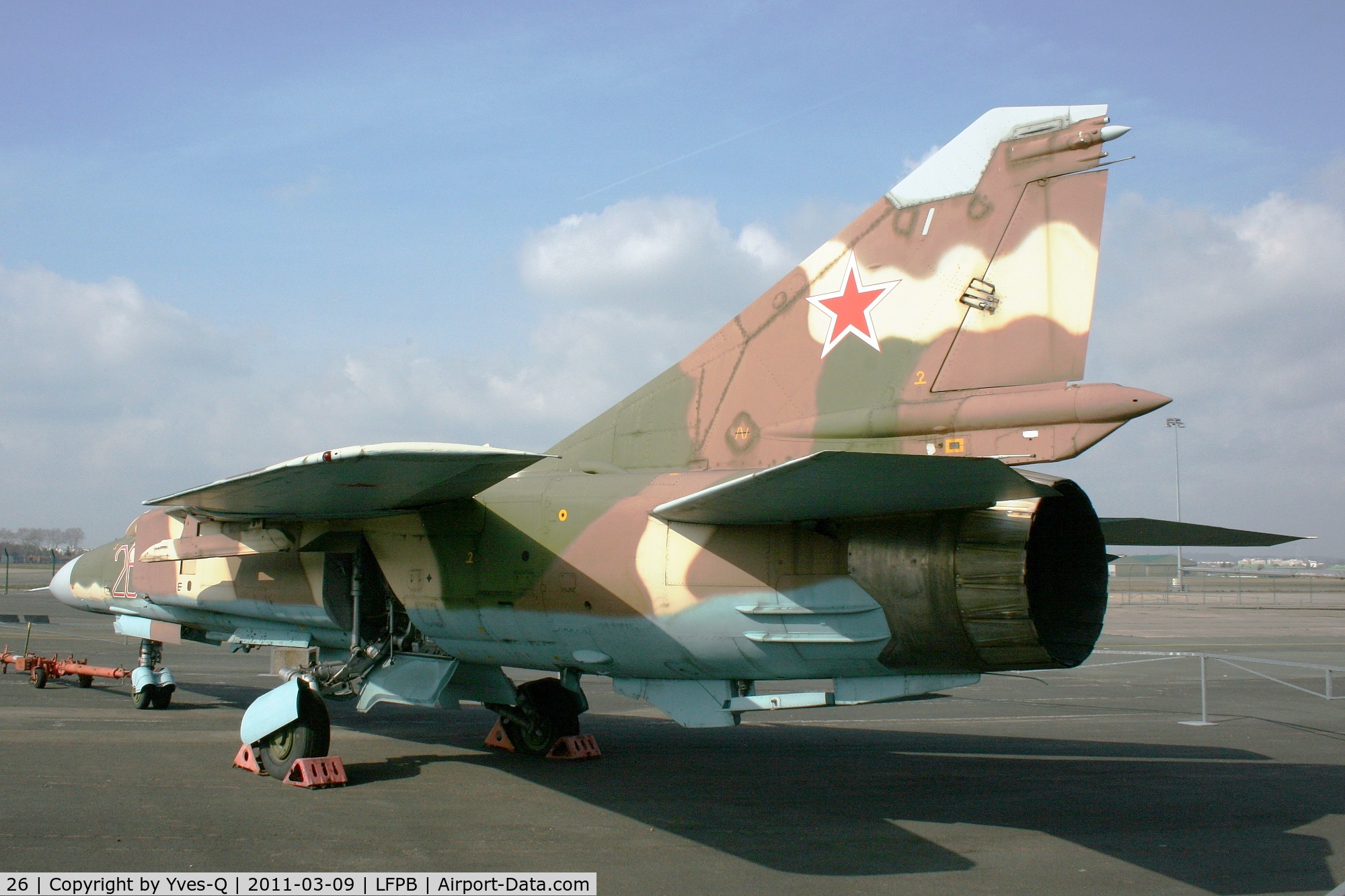 26, 1982 Mikoyan-Gurevich MiG-23ML C/N 0390324028, Mikoyan-Gurevich MiG-23ML, Aerospace Museum Paris-Le Bourget (LFPB)