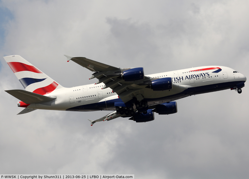 F-WWSK, 2012 Airbus A380-841 C/N 095, C/n 0095 - To be G-XLEA