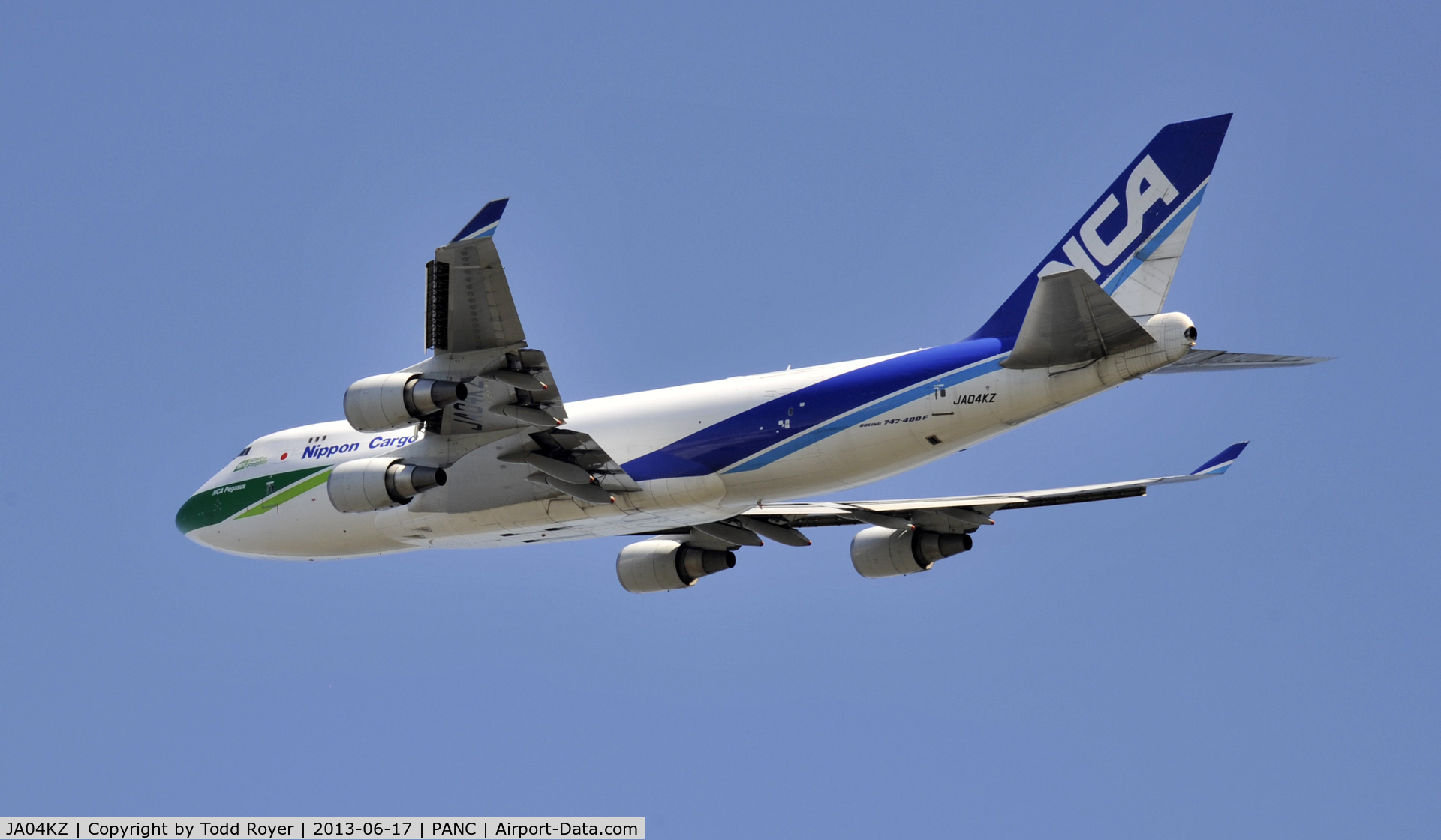JA04KZ, 2006 Boeing 747-481F(SCD) C/N 34283, Departing Anchorage