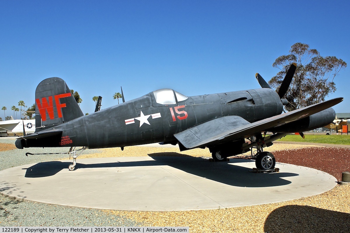 122189, Vought F4U-5P Corsair C/N Not found (Bu122189), Displayed at the Flying Leatherneck Aviation Museum in San Diego, California